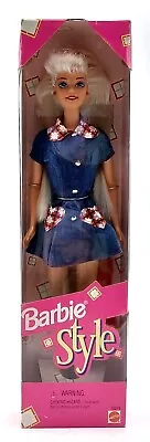 Buy 1997 Style Barbie Doll In Denim Fashion / Mattel 18219 / NrfB, Original Packaging • 40.44£