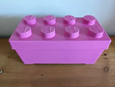 Buy Lego Large Pink 8 Stud Stackable Storage Tub Pot 2x4 Brick Box • 24.99£