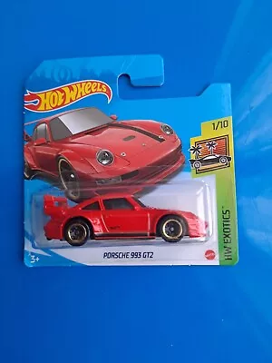 Buy 2022 Porsche 993 GT2 174 ┥1:64 Hot Wheels Red White Grey Gold HW Exotics • 20.22£