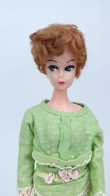 Buy Vintage 1970s Barbie Clone Bubble Cut Titian Hair Hong Kong With Dress • 39.96£