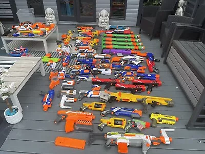 Buy HUGE Nerf Gun Bundle Approx 60 Guns And Accessories • 250£