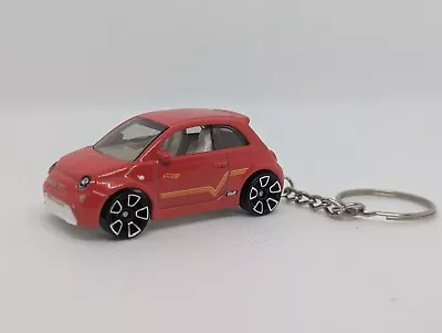 Buy *KEYRING* Hot Wheels Fiat 500 In Red *KEYRING* • 6.50£