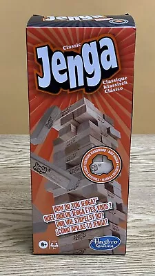 Buy Classic Jenga Game From Hasbro Stacking Wooden Block Game New • 9.99£