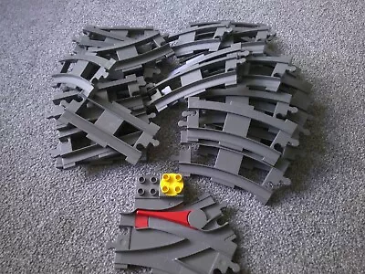 Buy Duplo Train Track 29 Pieces Dark Grey Lego  Free Uk Post • 24.99£
