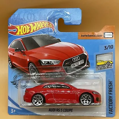 Buy Hot Wheels Audi Red RS5 Coupe New 3/10 Short Card 225/250 FYB36 Factory Fresh • 7.99£