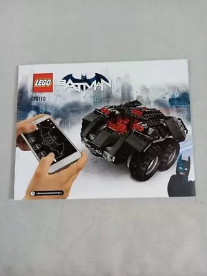 Buy Lego DC Super Heroes Batman 76112 App-Controlled Batmobile Instruction Manual • 0.99£