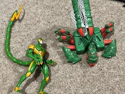 Buy Sneak Attack Web Trap Sinister Scorpion Figure (Marvel ToyBiz, 1998) Spider-Man • 1.20£