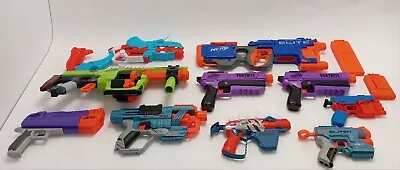 Buy Bundle Of 10 Assorted NERF Blasters - Fortnite, Elite, DinoSquad & Clips No Ammo • 6.99£