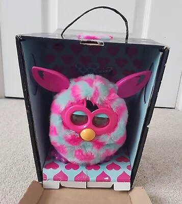 Buy Blue & Pink Hearts Hasbro Furby Boom! Boxed With Poster 2013 • 29.95£