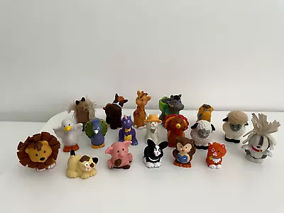 Buy Kids Vintage Fisher Price Little People Set Of 19 Mixed Animals Figures No Dups • 29.95£