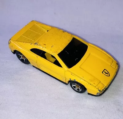 Buy Hot Wheels Ferrari 348 TS Yellow 5 Spoke Wheels Loose Tatty 1:64 See Photos 1990 • 4.20£