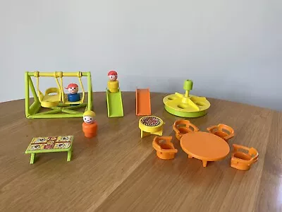 Buy Vintage Fisher Price Little People Bundle, Children,Park,Playground, Slide Swing • 15.99£