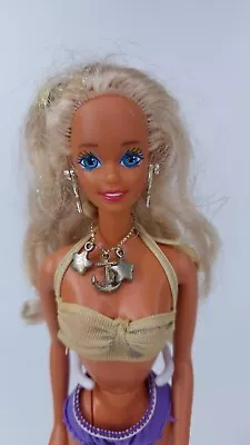 Buy Vintage 1991 Mattel Sun Sensation Barbie Doll With Necklace And Earrings • 24.79£