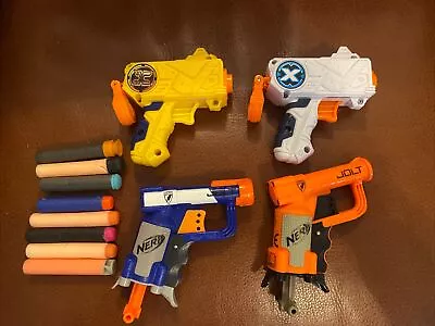 Buy Nerf Jolt Blasters & Xshot Zuru X4 Single Shot Bundle Plus 8 Foam Dart • 14.99£