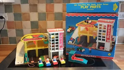 Buy Vintage Fisher Price Garage, Boxed And Complete And In Vgc • 90£