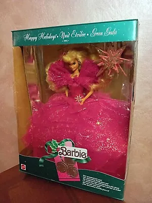 Buy Barbie 1991 Happy Holiday Night Star Grand Gala' Collectible  • 168.61£