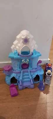 Buy Fisher Price Little People Disney Frozen Castle & Sleigh W/ Figures • 35.99£