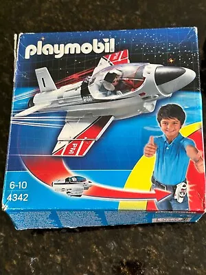 Buy Playmobil 4342 Jet Plane With Pilot, Belt Clip And Box • 5£