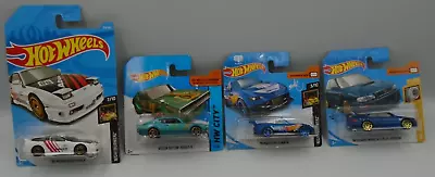 Buy Hot Wheels Japanese Performance Cars X4 Impreza, Mx-5, Skyline, 180sx New Lot 2 • 16.99£