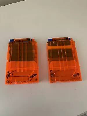 Buy 2 X Nerf N-strike Elite Mega 6 Magazine Clip • 6.99£