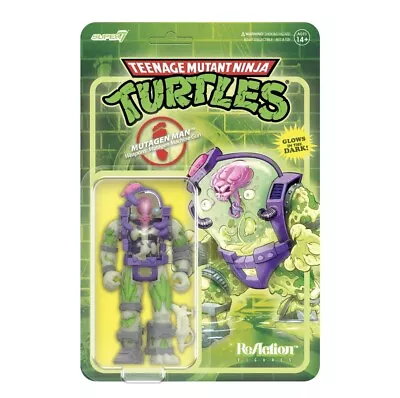 Buy Super7 Teenage Mutant Ninja Turtles ReAction Figure Mutagen Man (Glow) Exclusive • 32.99£