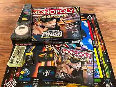 Buy Monopoly Speed Board Game Classic Family Fun Party Fast-Playing Paced 2019 • 4.99£