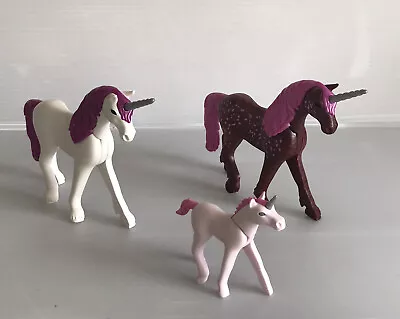 Buy Bundle Of Playmobil Unicorns Figures 2” To 3.5” Tall Mythical Fantasy Fairytale • 5.99£