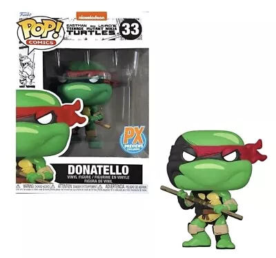 Buy Funko Pop! Comics Teenage Mutant Ninja Turtles Donatello Px Exclusive #33 Bnib • 10.95£
