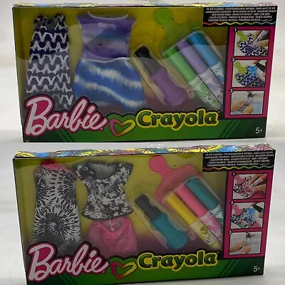 Buy Barbie Crayola Tie Dye Fashions Creative Set Washable Markers BN YJN001 NG • 11£