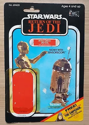 Buy Vintage Star Wars R2D2 Sensorscope (CUT BUBBLE) ROTJ Kenner 65 Cardback 1983 • 37.99£
