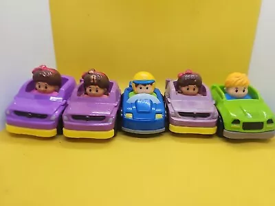 Buy Fisher Price Little People Blue Wheelies Race Car Boy Dad Driver Bundle Of 5 Car • 9.99£