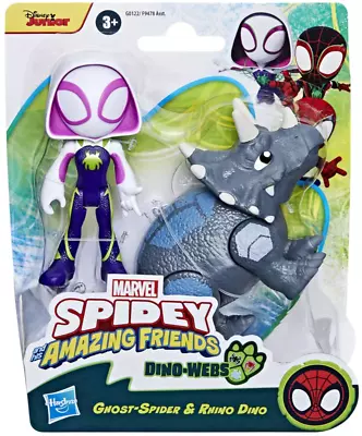 Buy Marvel Spidey And His Amazing Friends Ghost-Spider & Rhino Dino • 14.99£