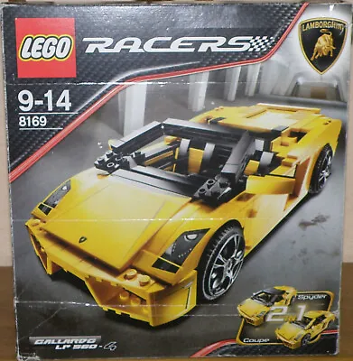 Buy LEGO Racers 8169 Lamborghini Gallardo 100% Complete Original Packaging Ba, Sticker NEW EXCELLENT • 121.30£