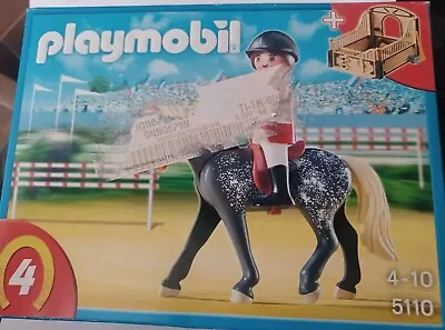 Buy Playmobil 5110 Horse And Stable Playset Toy Set - Creased Box With Sticker On • 14.99£