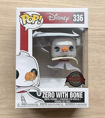 Buy Funko Pop Disney Nightmare Before Christmas Zero With Bone #336 + Free Protector • 29.99£