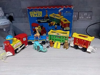Buy VINTAGE FISHER PRICE CIRCUS TRAIN With Animals Only 1970s, With Box • 25£