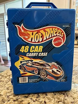 Buy 1999 Hot Wheels 48 Car Blue Carrying Case EUC Mattel Tara Toy Co. Style #20020 • 17.71£