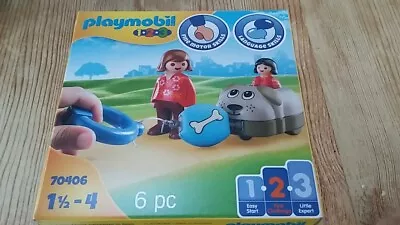 Buy PLAYMOBIL 1.2.3 Set 70406 Dog Train Car For Children Ages 1.5 - 4 • 10£