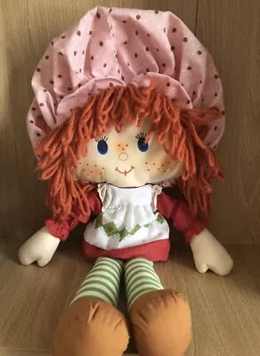 Buy Vintage 1983 Strawberry Shortcake Rag Plush Doll American Greetings Kenner Toy • 12.99£