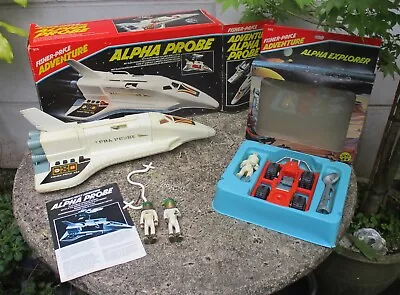 Buy Vintage Fisher Price Alpha Probe, Space Shuttle + Explorer Vehicle. Both Boxed • 65£