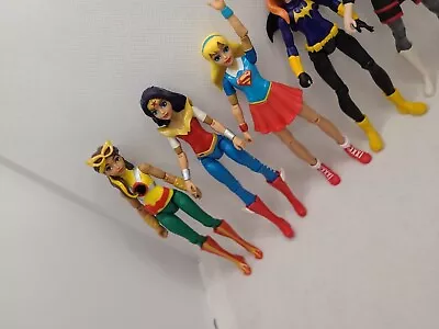 Buy DC Comics Super Hero Girls Wonder Woman Supergirl Katana Batgirl Figures Mattel • 14.99£