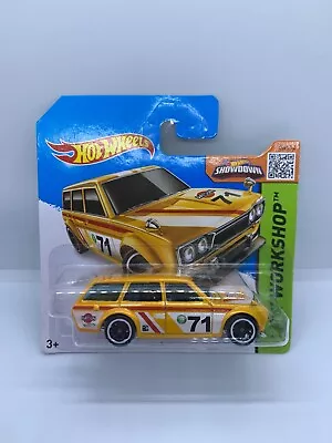 Buy Hot Wheels Mainline - ‘71 Datsun 510 Wagon Yellow - BOXED - Diecast 1:64 • 6£