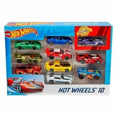 Buy Hot Wheels 10-Car Pack Of 1:64 Scale Vehicles​, Gift For Collectors & Kids 3+ • 14.99£