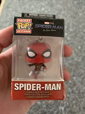 Buy Spider-Man No Way Home: Spider-Man (Leaping) Funko Pop Keychain • 5£
