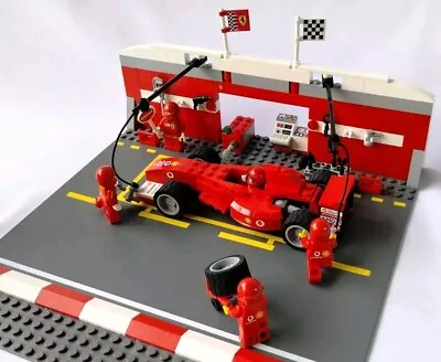 Buy LEGO Racers: Ferrari F1 Pit Set (8375) Complete | No Instructions/Box • 74.99£