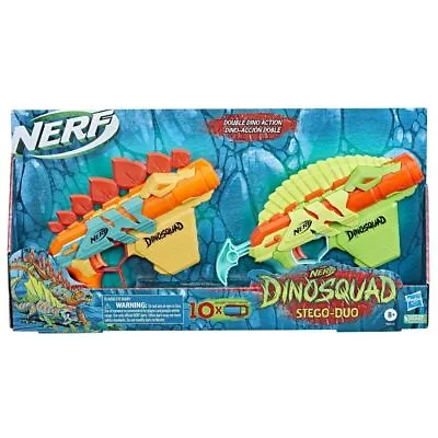 Buy Nerf - DinoSquad Stego-Duo - 2 Toy Foam Nerf Blasters - 10 Nerf Elite 2.0 Darts  • 18.15£