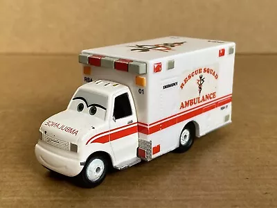 Buy Mattel Disney Pixar Cars Rescue Squad Ambulance, 1:64, Die Cast, Rare, White • 8£