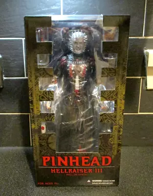 Buy Mezco Hellraiser 3 12  Pinhead Blood Splatter Version Horror Figure (N0T NECA) • 95£