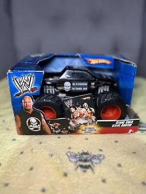 Buy Hot Wheels 2006 Monster Jam Truck Stone Cold Steve Austin WWE WWF 1:24 W/ Poster • 39.95£
