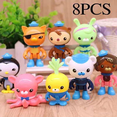 Buy ◈8Pcs/set Pack The Octonauts Action Figures Kid Toy Cute Cake Toppers Decors • 4.34£